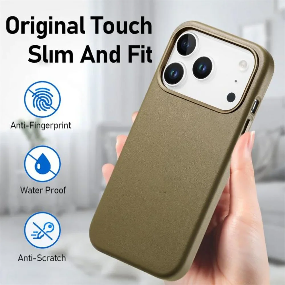 For iPhone 17 Pro Max Electroplated Metal Button MagSafe Phone Case(Green)